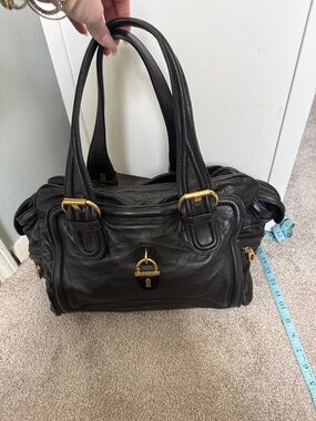 Marc Jacobs Bombay black leather satchel